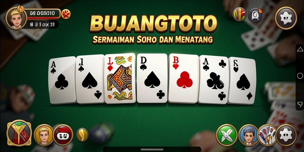 Screenshot gameplay BUJANGTOTO menampilkan pemain yang serius bermain Domino.