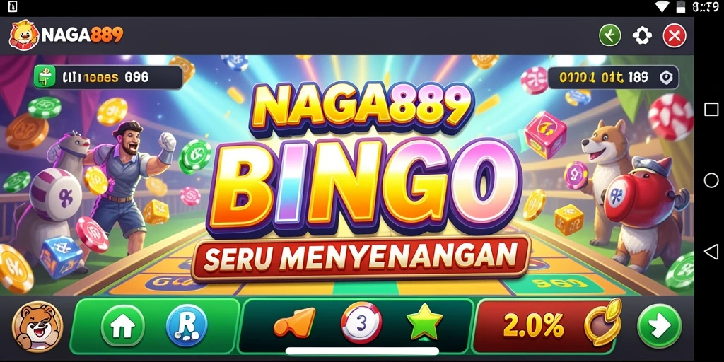 Tangkapan layar utama NAGA889 menampilkan gameplay Bingo yang menarik.