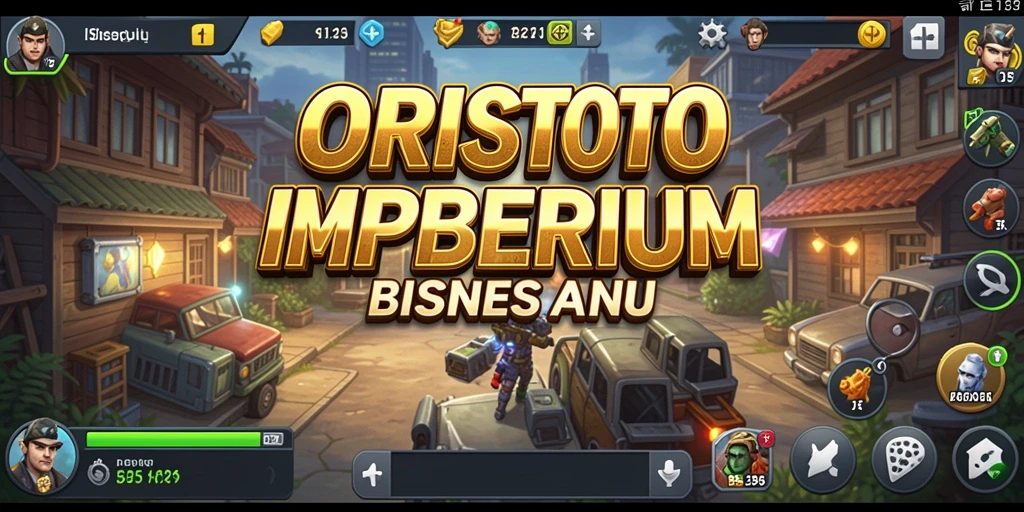 Screenshot gameplay ORISTOTO yang menampilkan manajemen bisnis.
