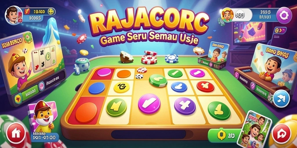 Tampilan gameplay Bingo yang menarik dan interaktif di RAJACORC.