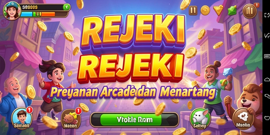 Tampilan gameplay menarik dan menantang dari REJEKI.