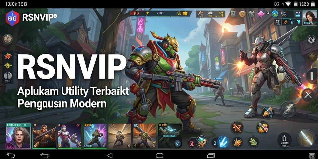 Screenshot RSNVIP menunjukkan antarmuka aplikasi Utility yang mudah digunakan.